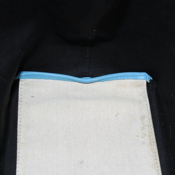 BALENCIAGA Navy Cabas S Hand Bag Canvas Blue Gray 339933 Auth ac3029V - Picture 5 of 16